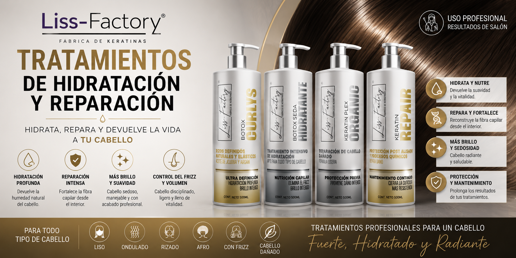 Tratamientos de Hidratación y Reparación Liss-Factory