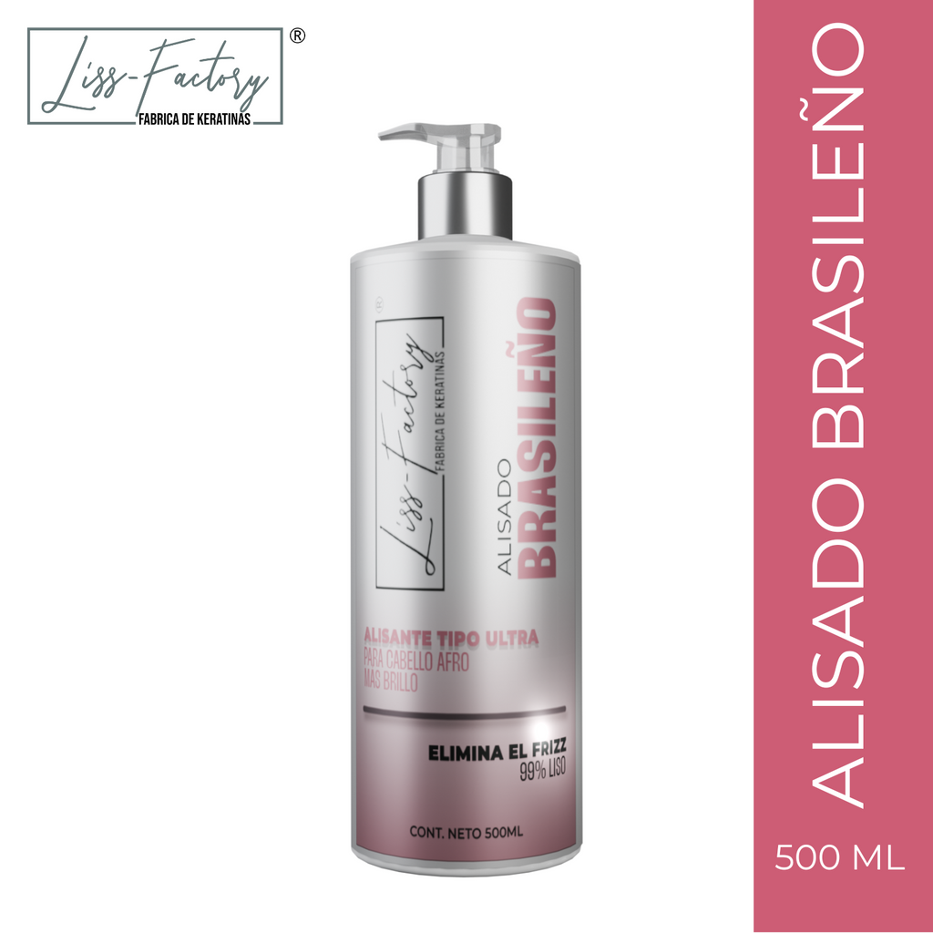 Liss-Factory Alisado Brasileño Profesional 500 ml | Control de Volumen y Brillo Intenso