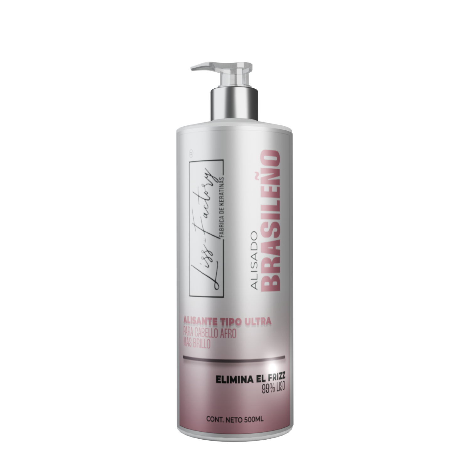 Liss-Factory Alisado Brasileño Profesional 500 ml | Control de Volumen y Brillo Intenso