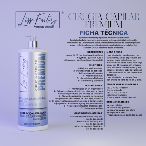 Cirugía Capilar Profesional Liss-Factory 10 L | Reconstrucción Capilar Intensiva