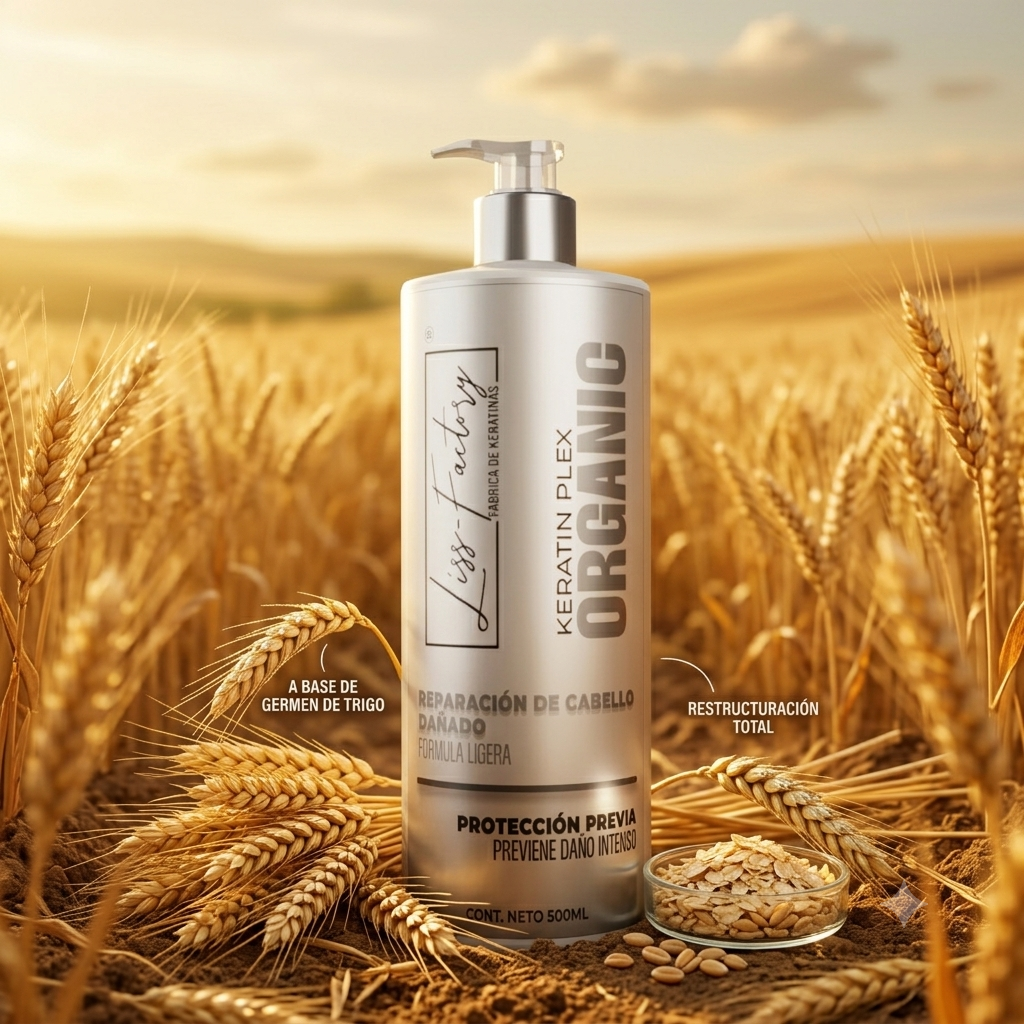 Keratin Plex Organic Liss-Factory 500 ml | Reconstrucción y Protección Capilar