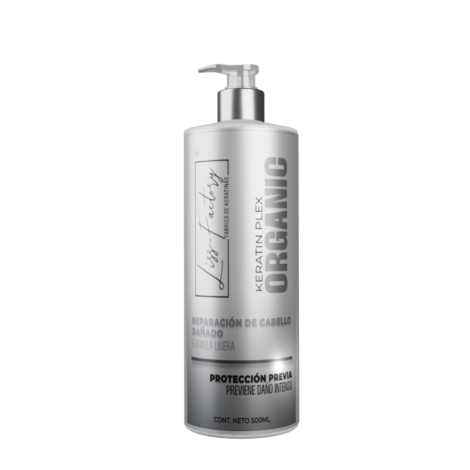 Keratin Plex Organic Liss-Factory 500 ml | Reconstrucción y Protección Capilar